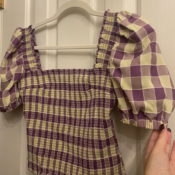 Revolve “Find Me Now” Lala Smocked Top in Plum Jam - Picture 5 of 5